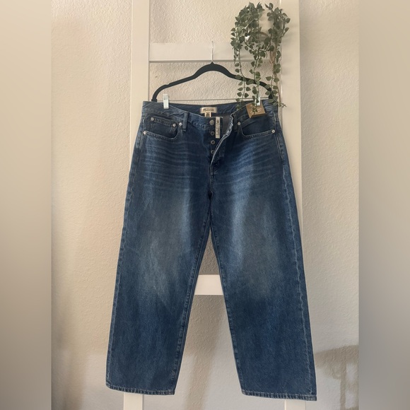 Madewell Denim - MADEWELL 31P Low Slung Straight Rigid denim NWT petite baggy